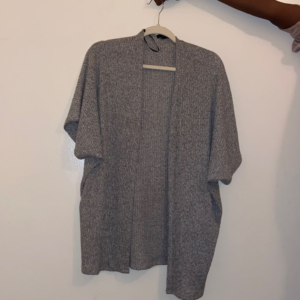 Gray cardigan